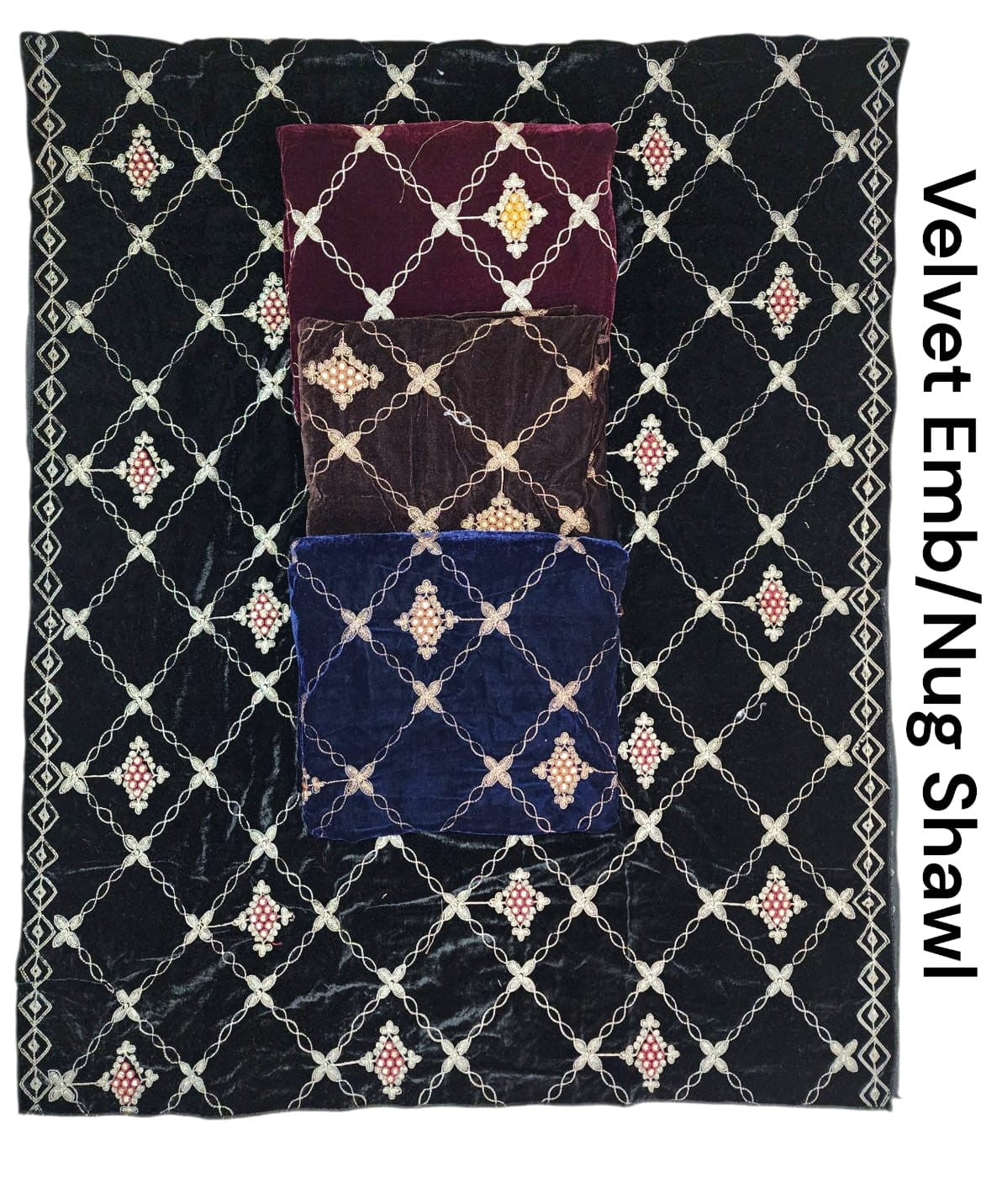 Embroidered Winter Shawl |Luxury Winter Shawl