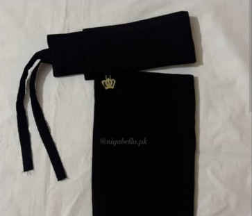 Elegant Black saudi Niqab with