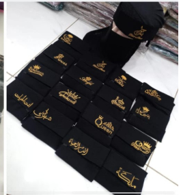 Elegant Black saudi Niqab with