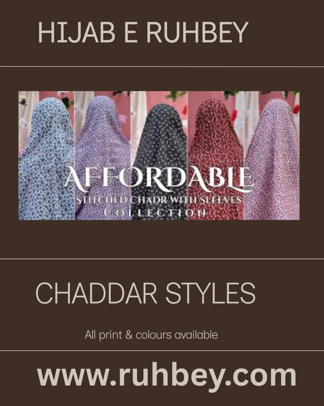 Stich Namaz chaddar full lenght full sleeves  printed | all colours available