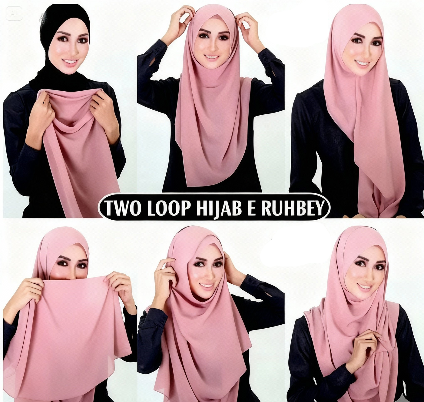 Double Loop Hijabs Ready-to-Wear Stylish Scarf for Women – Elegant, Comfortable & Easy-to-Style
