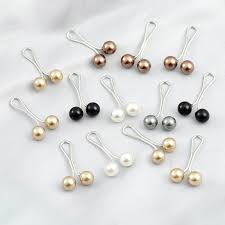 Elegant Double Pearl Hijab Pins set of 6 – Non-Slip Strong Grip Hijab Clips | Stylish Hijab Accessories for Daily & Party Wear