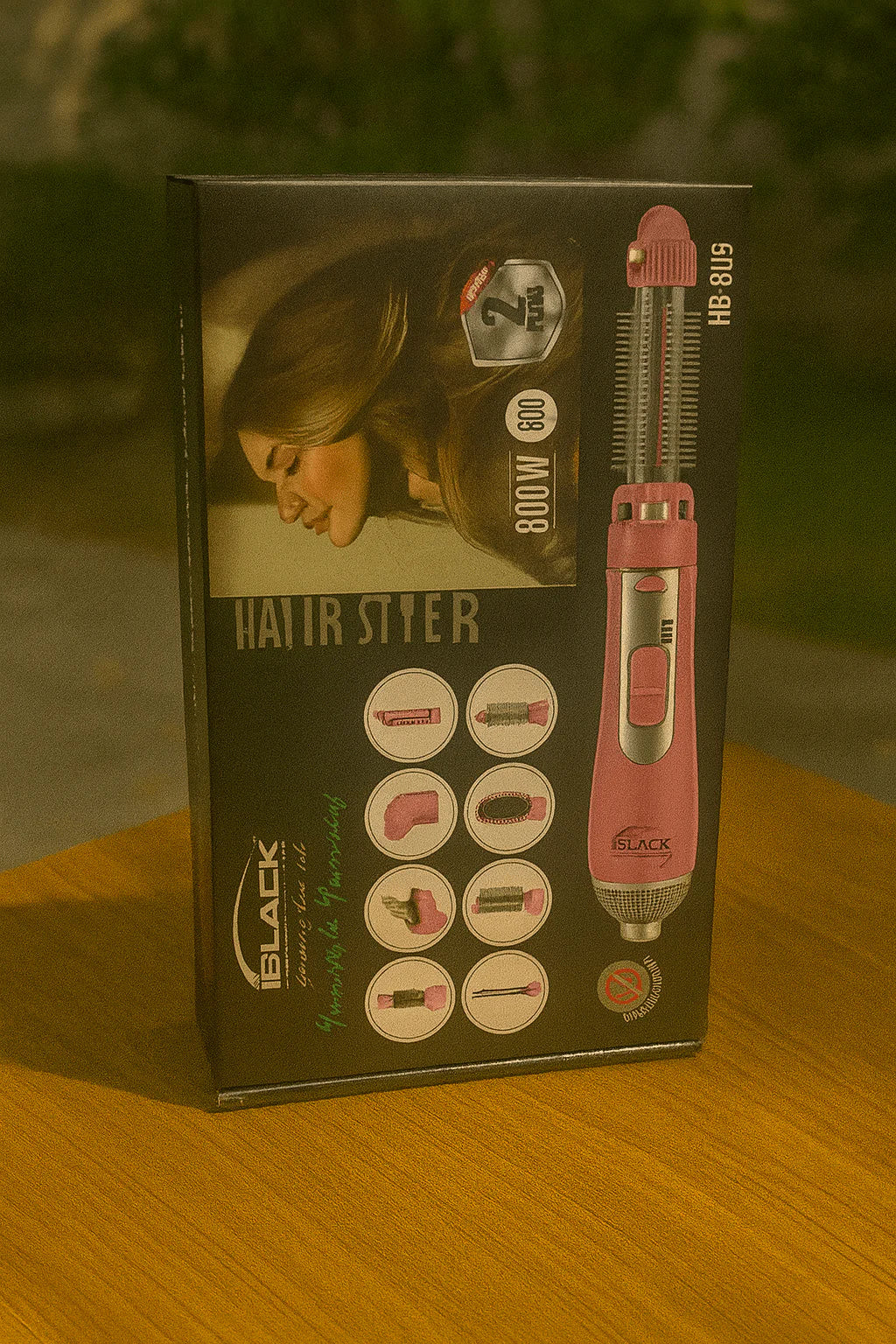 iBlack - 8-in-1 Hair Styler