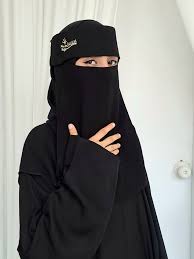 Elegant Black saudi Niqab with