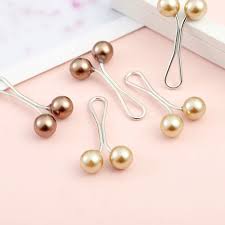 Elegant Double Pearl Hijab Pins set of 6 – Non-Slip Strong Grip Hijab Clips | Stylish Hijab Accessories for Daily & Party Wear
