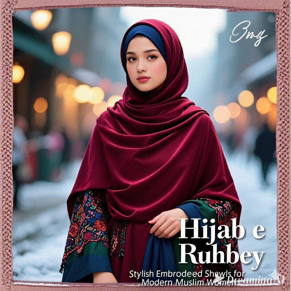 Embroidered Winter Shawl |Luxury Winter Shawl