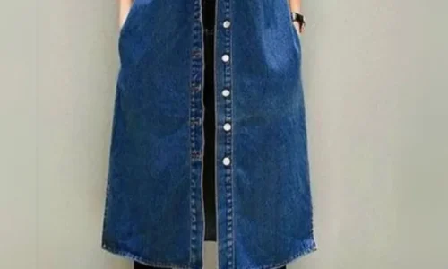 Light Denim Long Coat