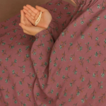 Full Coverage Namaz Chaddar - Floral Lavender