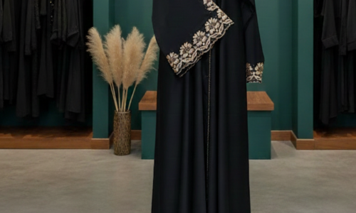 Premium Black Open Abaya | Ruhbey