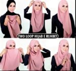 Chiffon Pinless Instant Hijab – Double Loop Scarf - Image 3