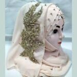 Turkish Bridal Hijab | Fancy Stylish Scarf - Image 6