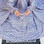 Full Coverage Namaz Chaddar - Floral Lavender - Image 4