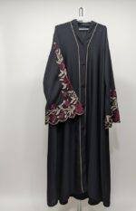 Black Embroidered Abaya | Ruhbey
