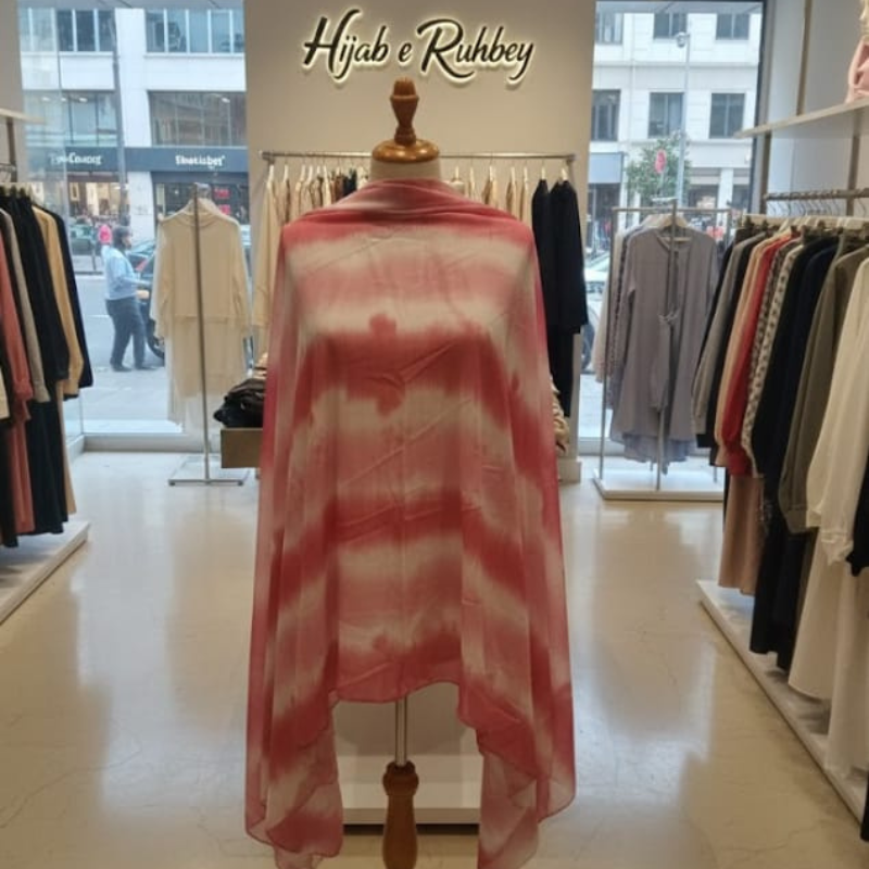 Chiffon printed hijab stoller scarf for women and girls