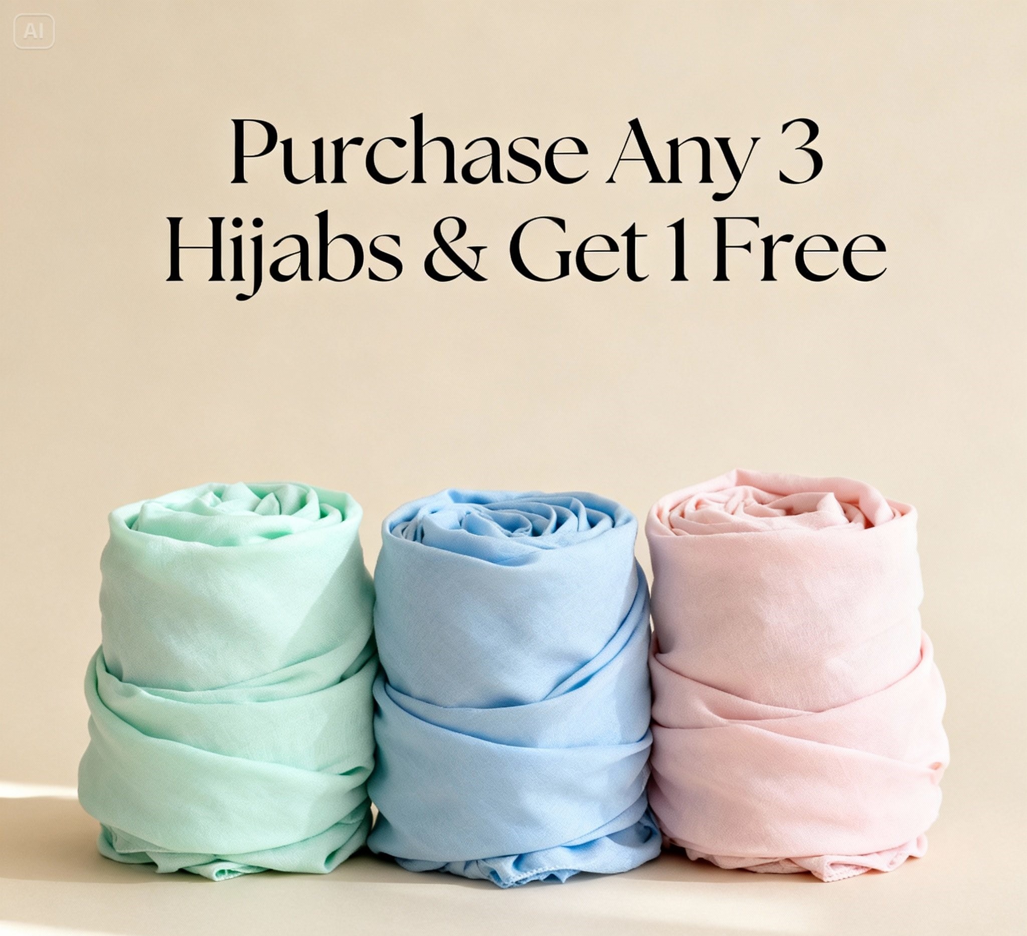 Purchase Any 3 Hijabs & Get 1 Free |bundle offer hijab sale pakistan |georgette hijab |turkish hijab | jersey hijab| Limited Time Hijab Offer - Image 5