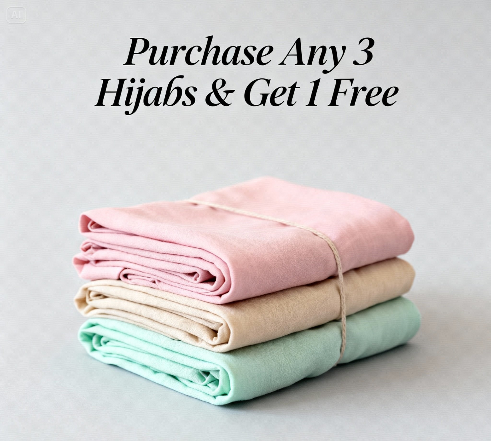 Purchase Any 3 Hijabs & Get 1 Free |bundle offer hijab sale pakistan |georgette hijab |turkish hijab | jersey hijab| Limited Time Hijab Offer - Image 4