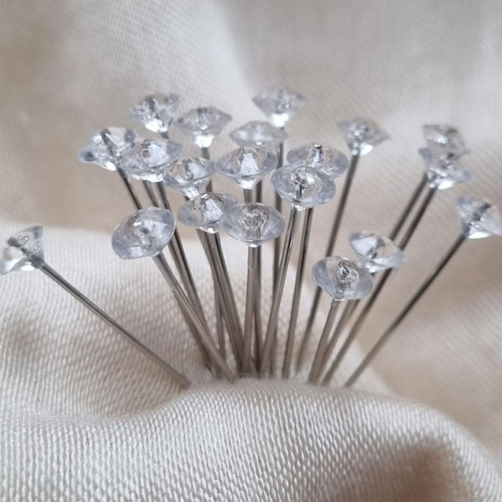 Crystal Diamond Hijab 30 Pins with Box