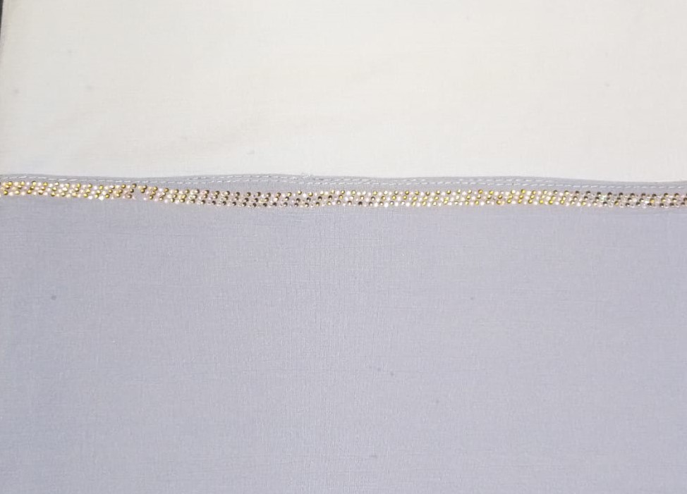 Premium Hareer Saudi Silk 3-Shade Hijab with stones Boarder | Elegant Triple Tone Wrap (All Colours Available) - Image 2