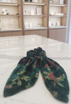 Custom Scrunchies Pakistan | Velvet Silk Hair Tie - Image 5