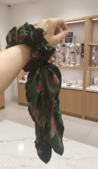 Custom Scrunchies Pakistan | Velvet Silk Hair Tie - Image 4