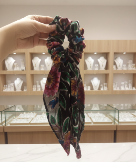 Custom Scrunchies Pakistan | Velvet Silk Hair Tie - Image 6