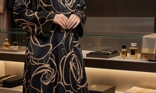Digital Print Hareer Fabric for Abaya | Ruhbey