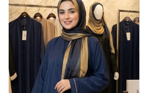 Zoom Fabric Abaya with Trendy Sleeves | Ruhbey