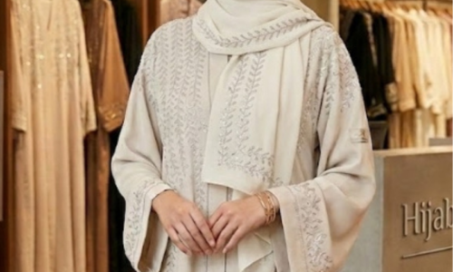 Saudi Nida Abaya with Bow Sleeves | Ruhbey