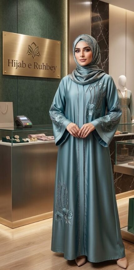 Hareer Abaya with DMC Stones | Ruhbey